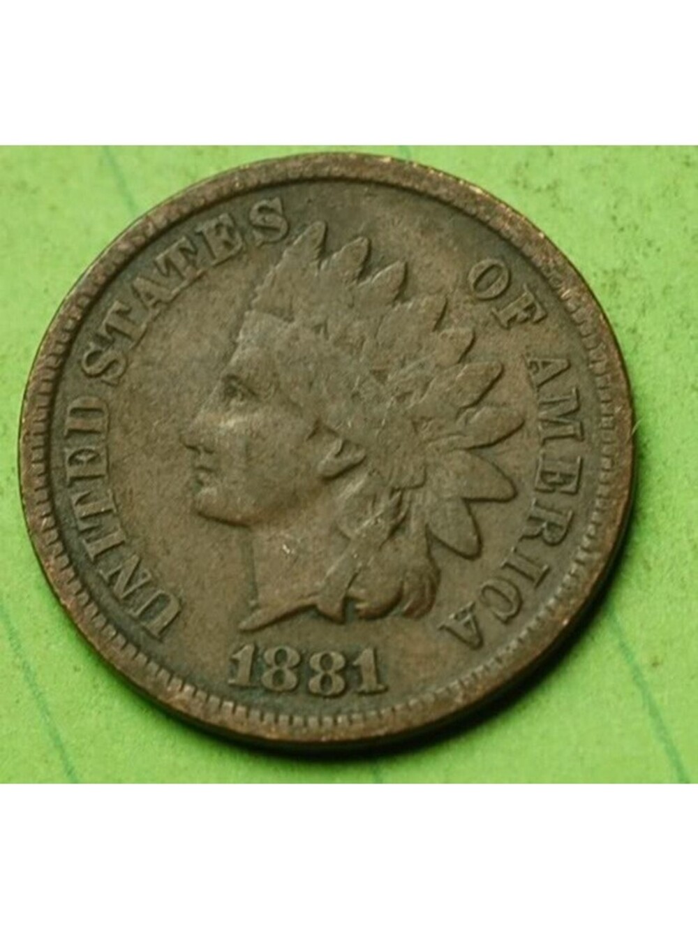 X436 1881 Indian Head Cent Penny 1c - Check Out Our Store old coin